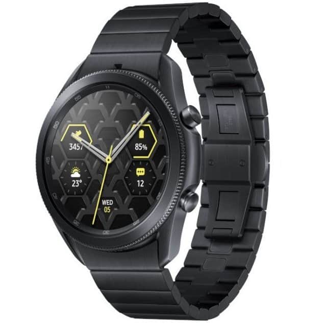 Galaxy Watch3 Titanium (44MM), Mystic Black TITANIUM - אחריות היבואן הרשמי