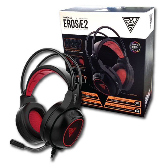GAMDIAS EROS E2 STEREO WIRED GAMING אוזניות גיימינג - יבואן רשמי גטר גרופ