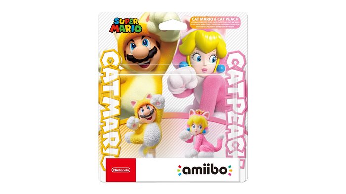 amiibo PEACH MARIO AS CATS