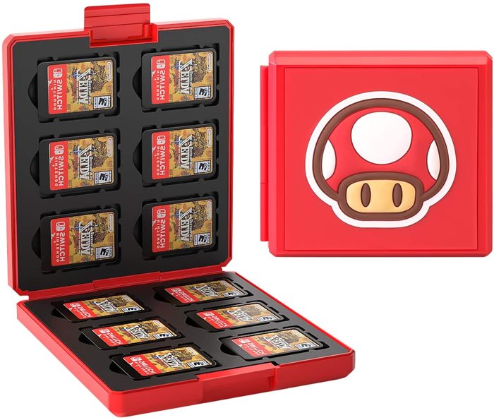 NINTENDO HORI MUSHROOM MARIO CARTRIDGE BOX