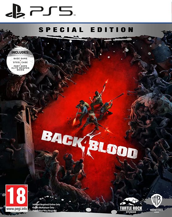 BACK 4 BLOOD S.E PS5 כולל סטילבוק אספנות ותוספות