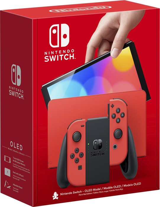 NINTENDO SWITCH OLED MARIO RED גרסה מיוחדת יבואן רשמי שנתיים אחריות