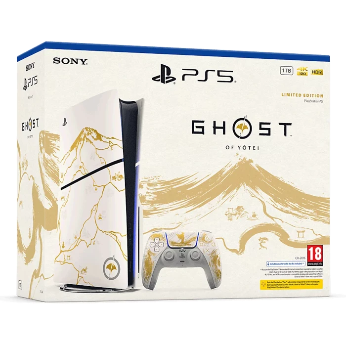 קונסולה PS5 SLIM Ghost Of Yotei מהדורה מיוחדת למשחק יבואן רשמי ישפאר