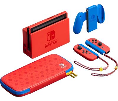 NINTENDO SWITCH 1.1 MARIO RED&BLUE יבואן רשמי תור גיימינג אחריות מורחבת למשך 24 חודשים