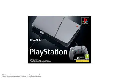קונסולת PS5 SLIM Digital EDITION מהדורת 30 שנה לסוני יבוא רשמי ישפאר