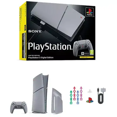 קונסולת PS5 SLIM Digital EDITION מהדורת 30 שנה לסוני יבוא רשמי ישפאר
