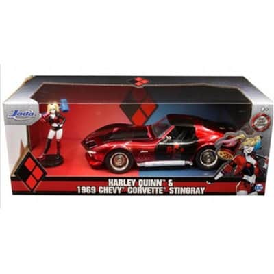 HARLEY-QUINN CORVETTE JADA COLLECTORS