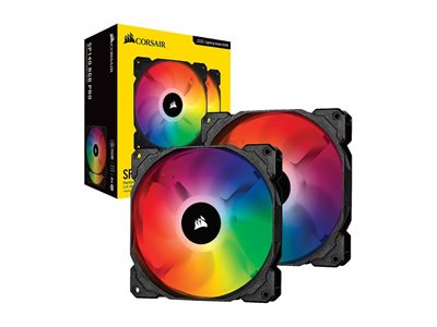 זוג מאווררים למארז מחשב - CORSAIR SP140 RGB PRO אחריות היבואן הרשמי למשך 24 חודשים