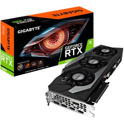 GIGABYTE GEFORCE RTX 3080 GV-N3080GAMING OC-10GD - אחריות היבואן הרשמי סי די לוג