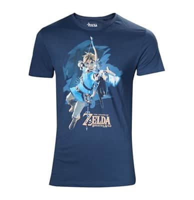 T-SHIRT GREY COLOR SIZE L- ZELDA BREATH OF THE WILD צבע אפור