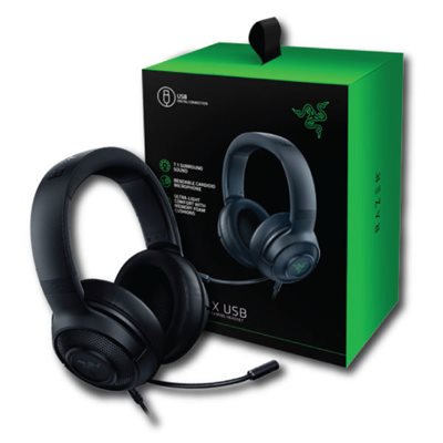 azer Kraken X Black Headset רייזר אחריות בנדא מגנטיק היבואן הרשמי