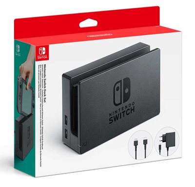DOCK SET NINTENDO SWITCH עמדת עגינה מקורית כולל שנאי. אחריות יבואן רשמי תור גיימינג למשך 12 חודשים