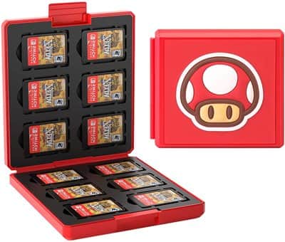NINTENDO HORI MUSHROOM MARIO CARTRIDGE BOX