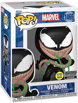 POP VENOM 1469 GLOW EXCLUSIVE 2 מדבקות נדיר