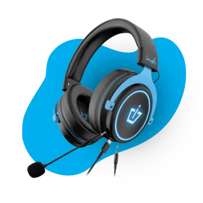 אוזניות INDE GAME HEADSET GAMING שנה אחריות